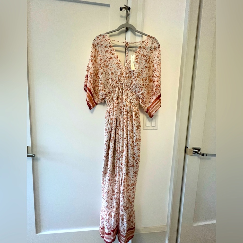 Lovestitch red and gold maxi dress